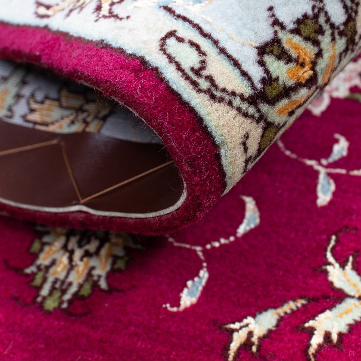 Alfombra Persa - Tabriz - Real - 90 x 60 cm - rojo oscuro