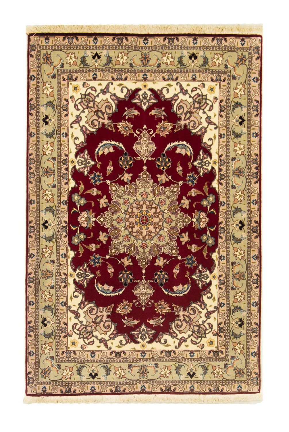 Alfombra Persa - Tabriz - Real - 150 x 99 cm - rojo