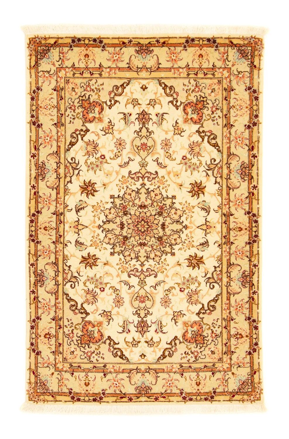 Alfombra Persa - Tabriz - Real - 155 x 100 cm - beige
