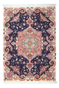 Alfombra Persa - Tabriz - Real - 90 x 60 cm - azul oscuro