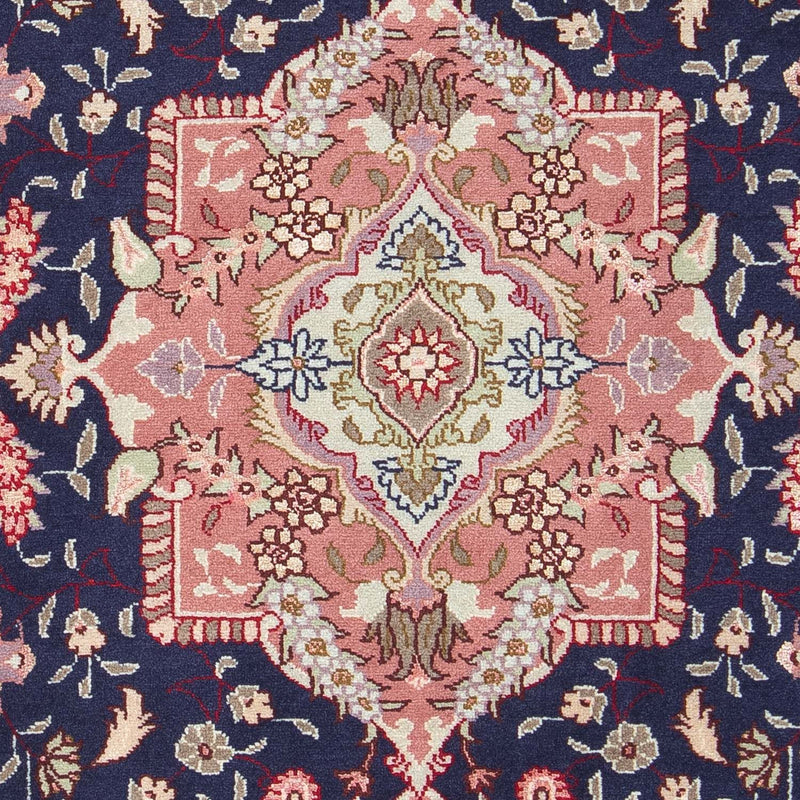 Alfombra Persa - Tabriz - Real - 90 x 60 cm - azul oscuro