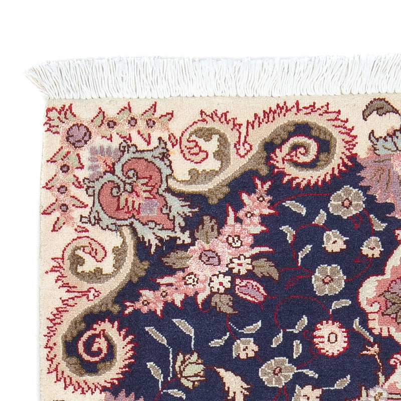 Alfombra Persa - Tabriz - Real - 90 x 60 cm - azul oscuro
