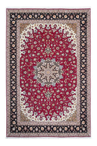 Alfombra Persa - Tabriz - Real - 316 x 203 cm - rojo oscuro