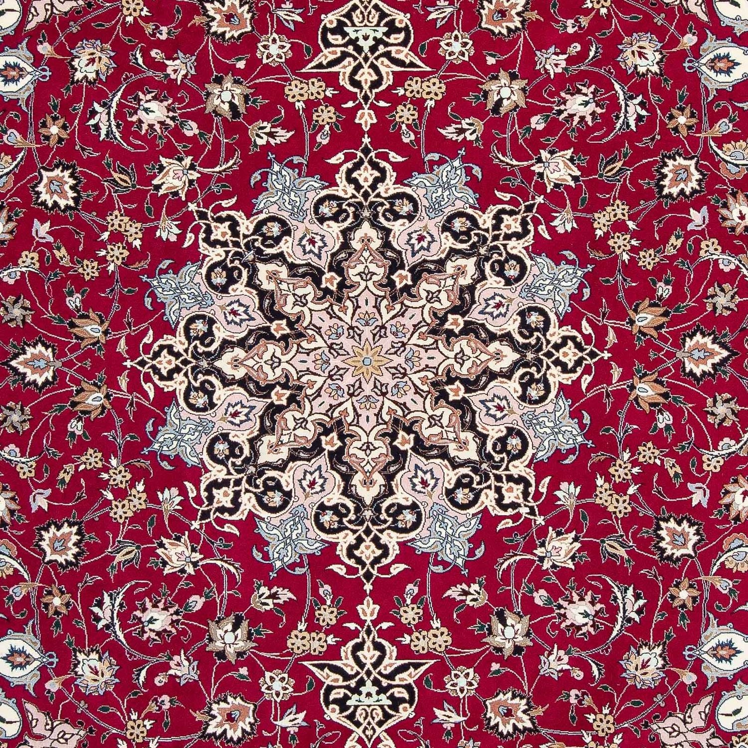 Alfombra Persa - Tabriz - Real - 316 x 203 cm - rojo oscuro