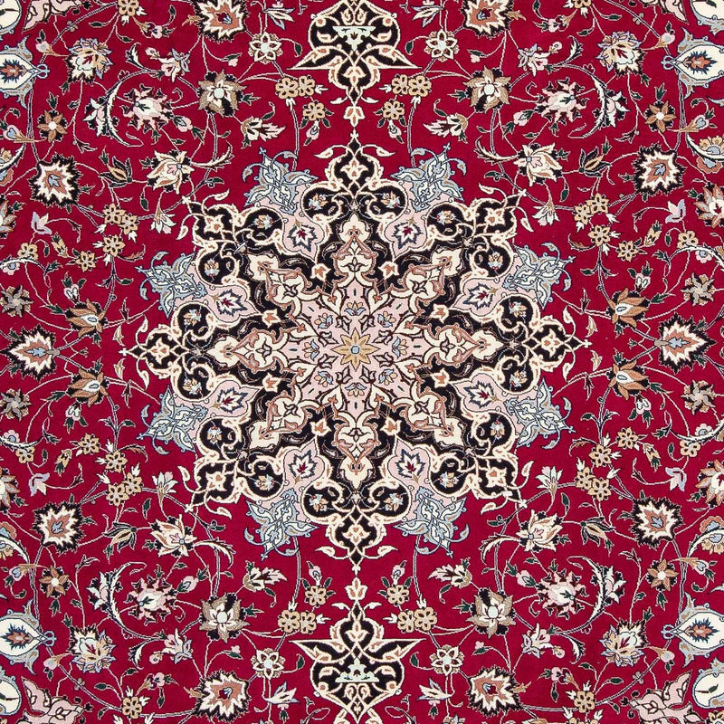 Alfombra Persa - Tabriz - Real - 316 x 203 cm - rojo oscuro