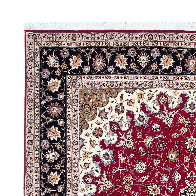 Alfombra Persa - Tabriz - Real - 316 x 203 cm - rojo oscuro