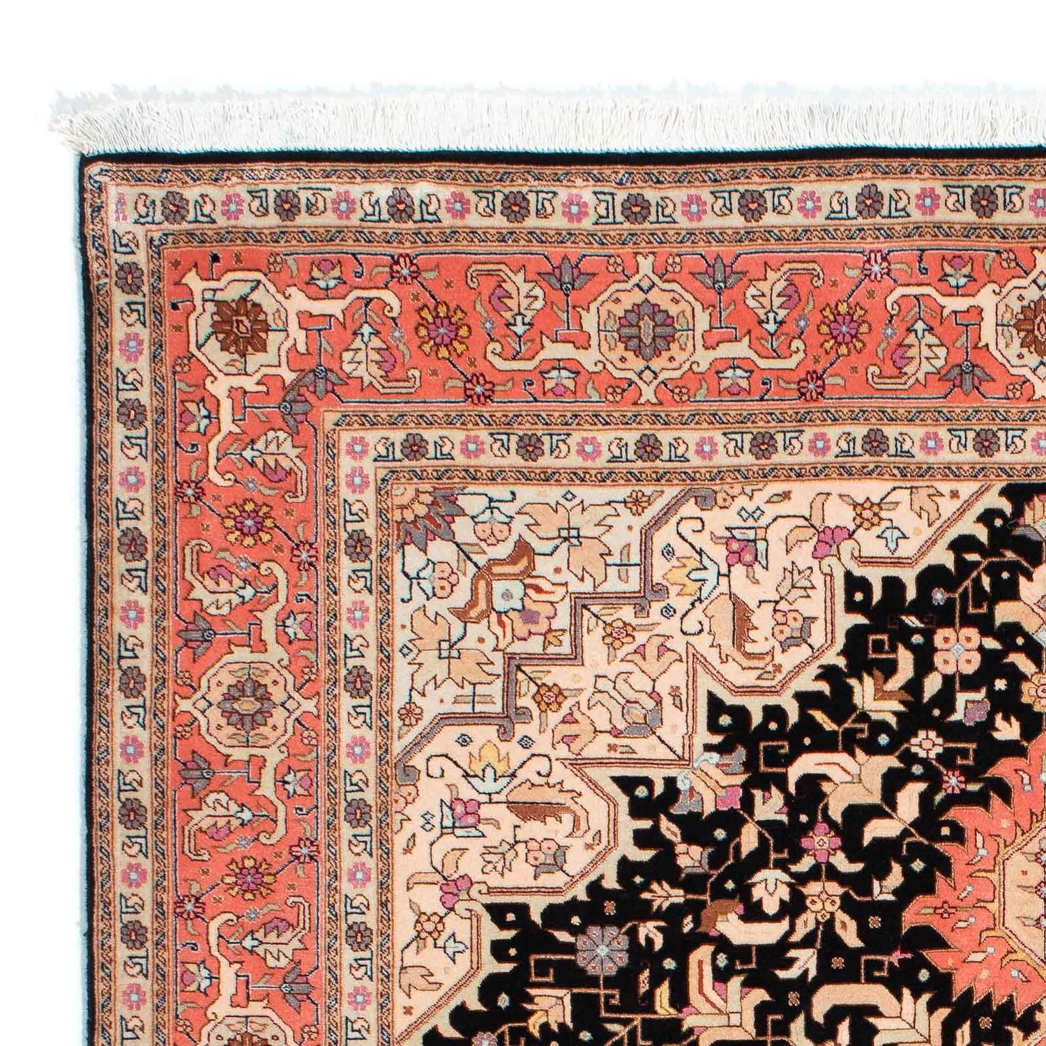 Alfombra Persa - Tabriz - Real - 207 x 152 cm - rojo claro
