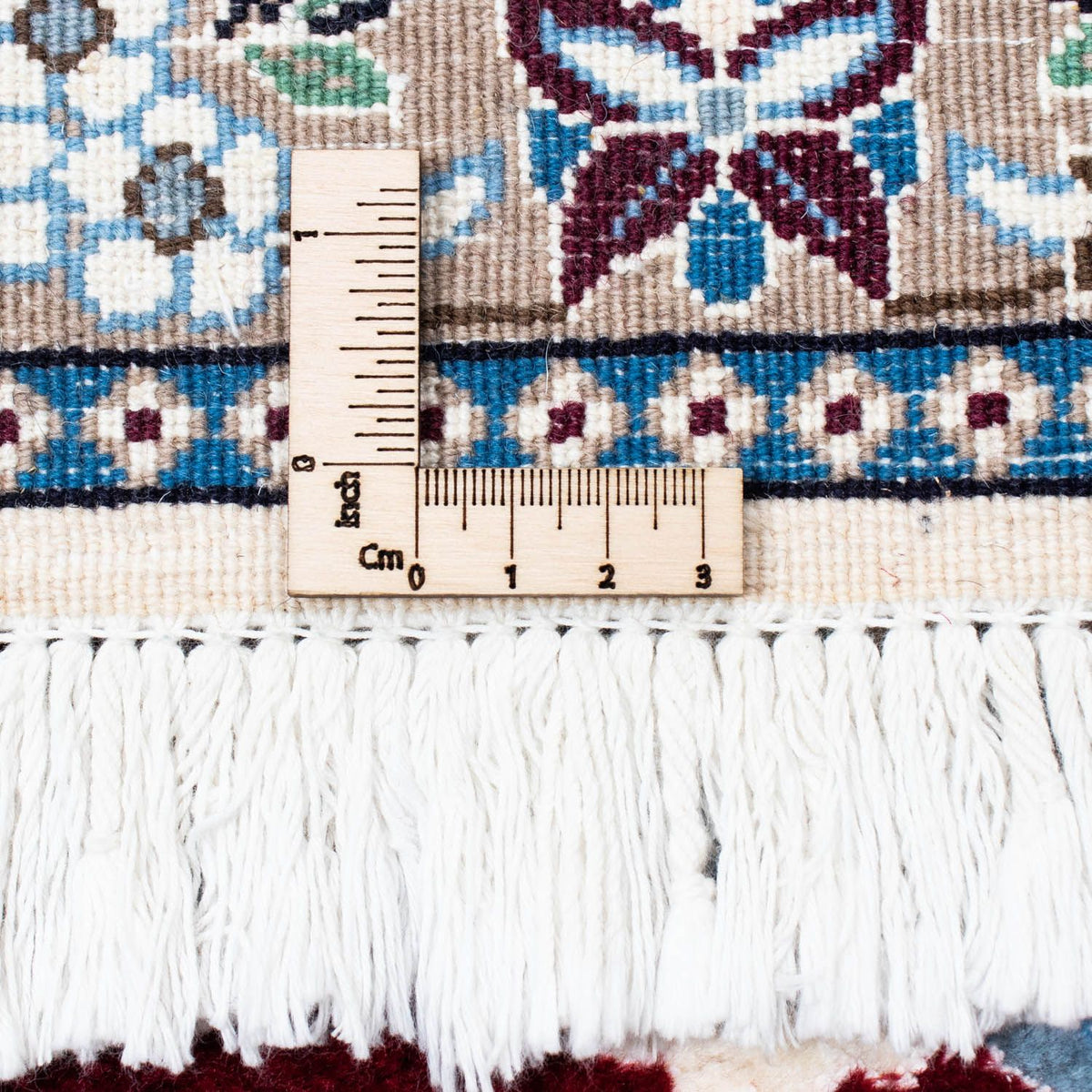 Alfombra Persa - Nain - Real - 288 x 202 cm - rojo oscuro