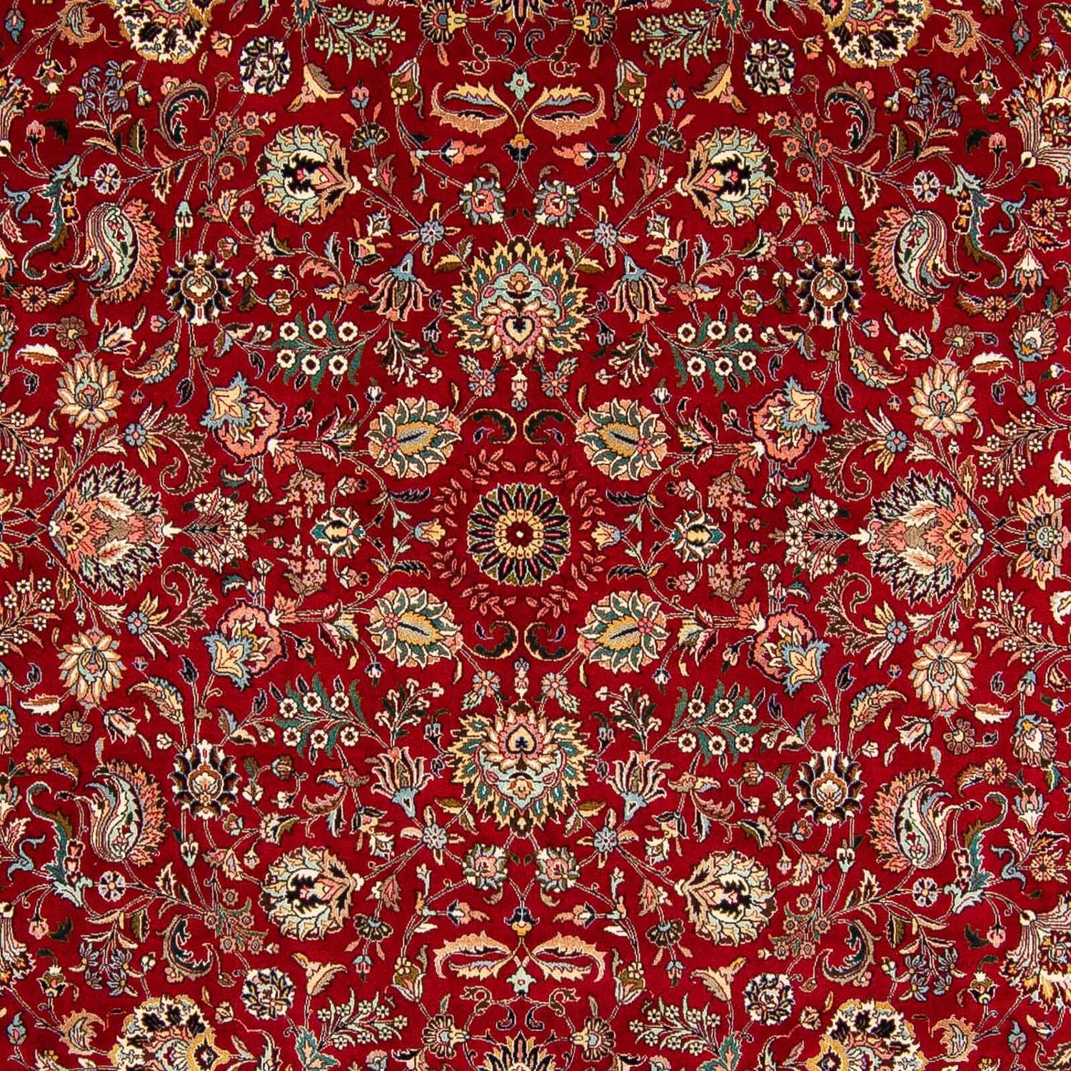 Alfombra Persa - Tabriz - Real - 388 x 286 cm - rojo oscuro