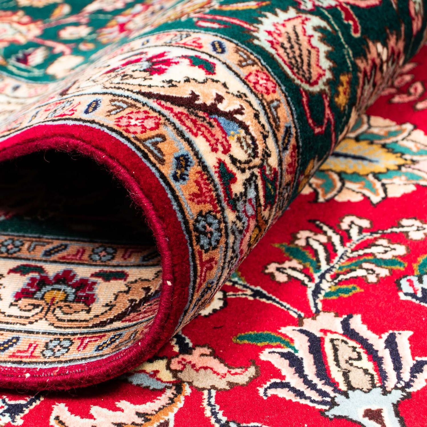 Alfombra Persa - Tabriz - Real - 388 x 286 cm - rojo oscuro