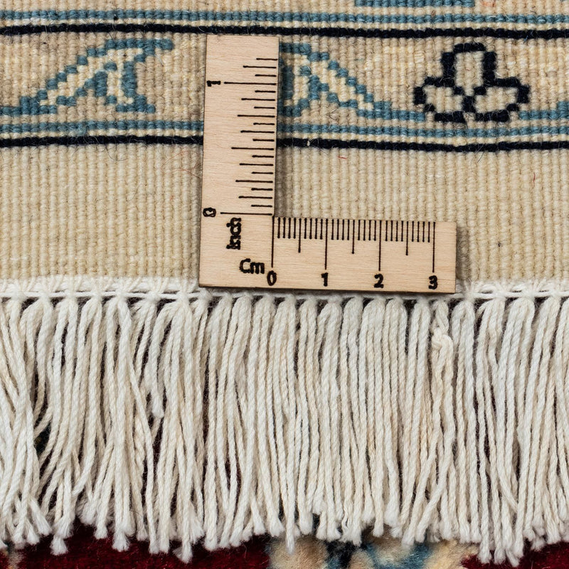 Alfombra Persa - Nain - Real - 342 x 250 cm - rojo oscuro