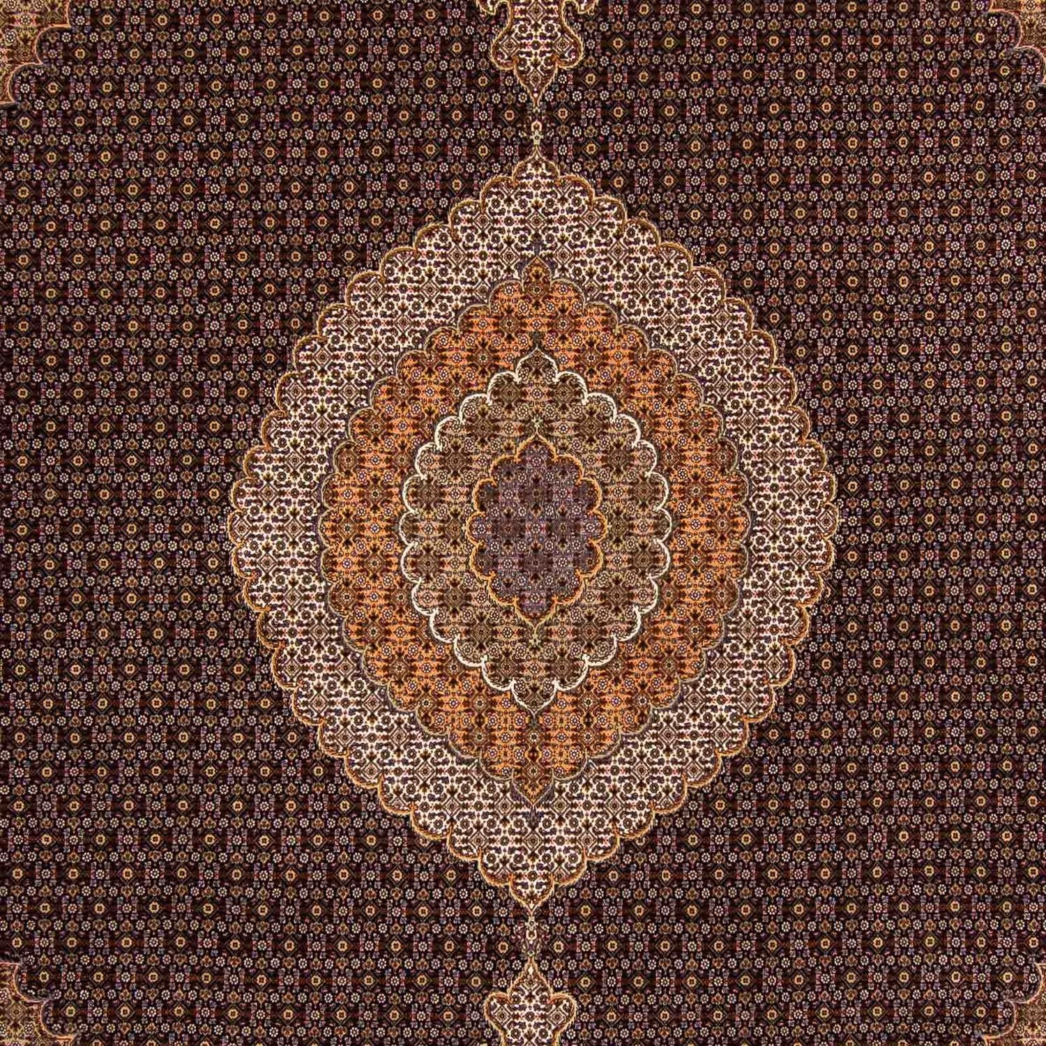 Alfombra persa - Tabriz - 395 x 303 cm - marrón claro