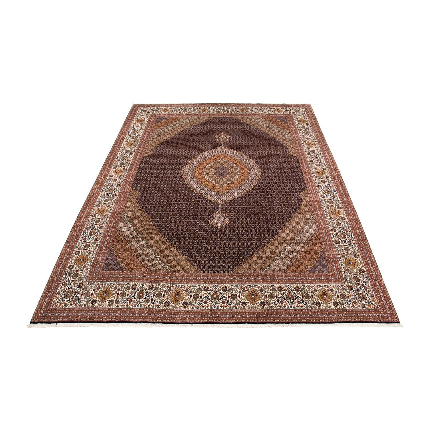 Alfombra persa - Tabriz - 395 x 303 cm - marrón claro