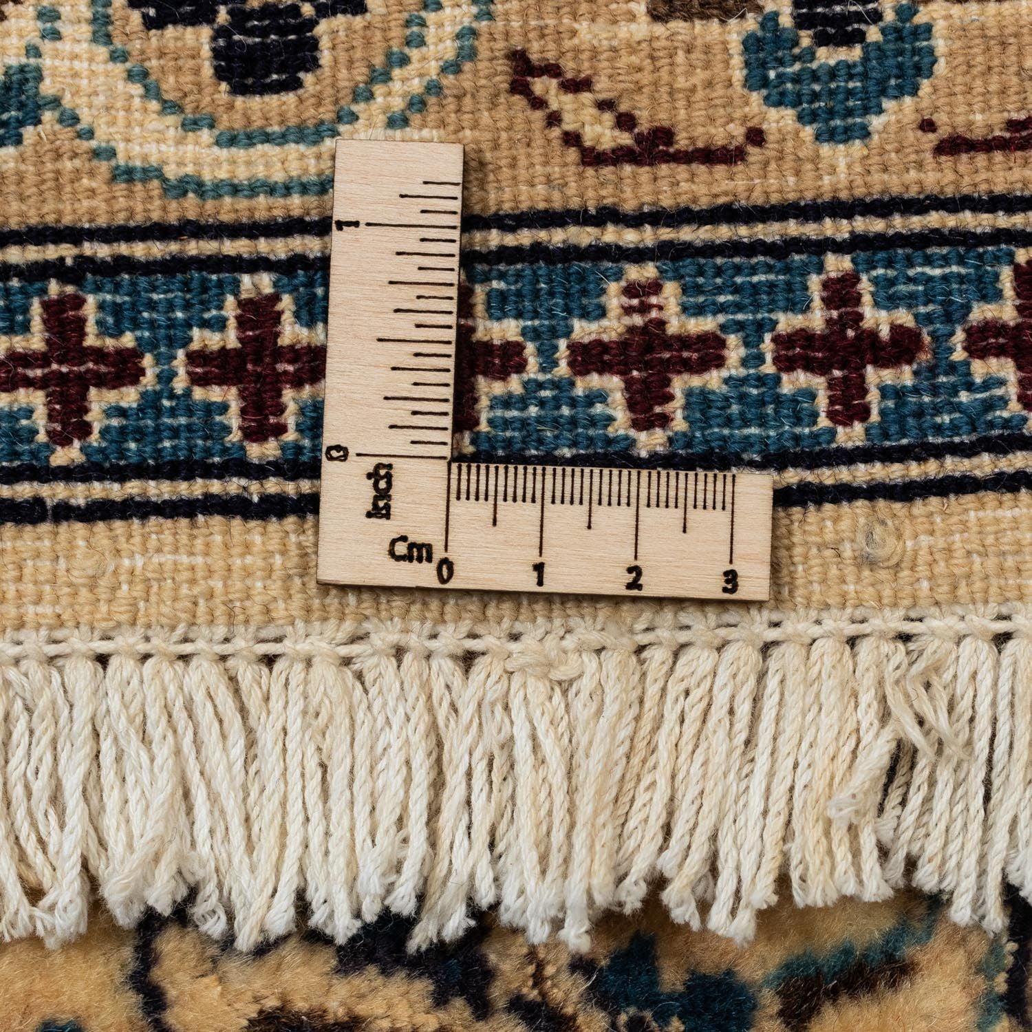 Alfombra Persa - Nain - Real - 353 x 248 cm - beige oscuro