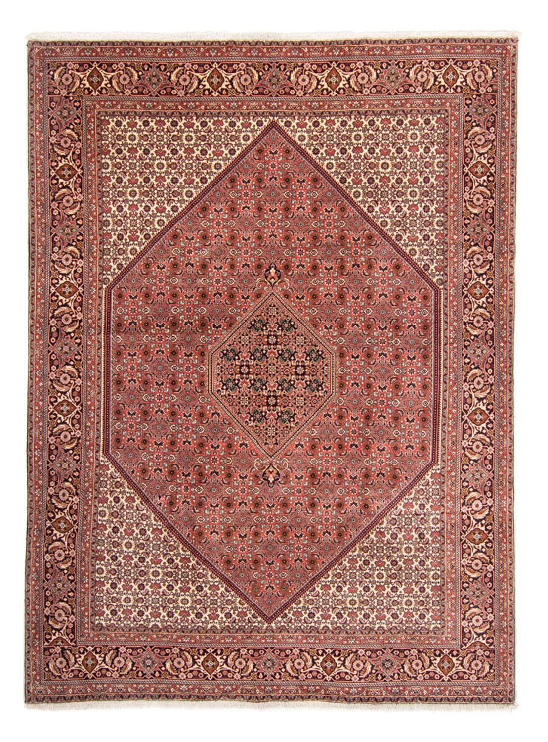 Alfombra persa - Bidjar - 340 x 248 cm - rojo claro