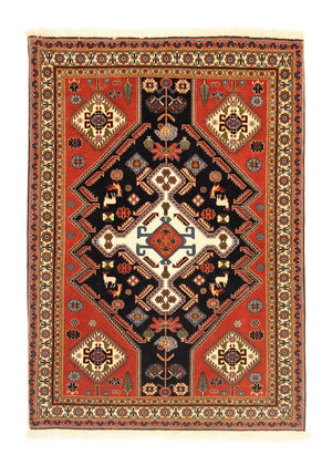 Alfombra persa - Nómada - 152 x 113 cm - azul oscuro
