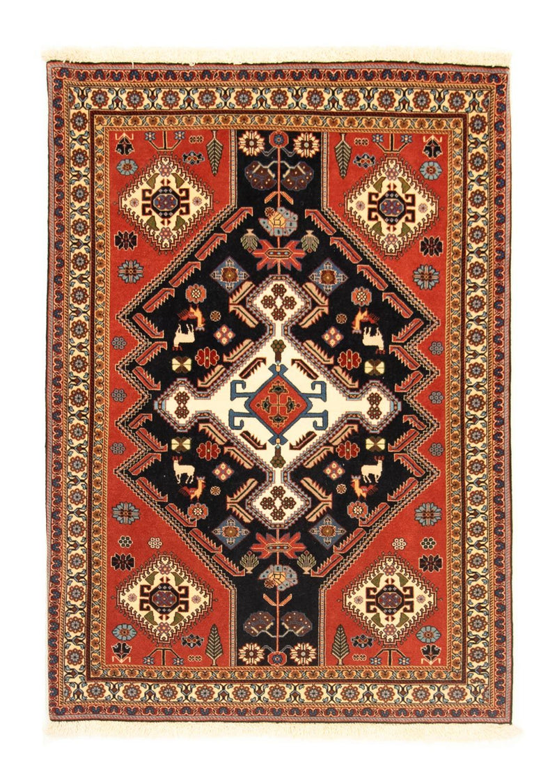Alfombra persa - Nómada - 152 x 113 cm - azul oscuro