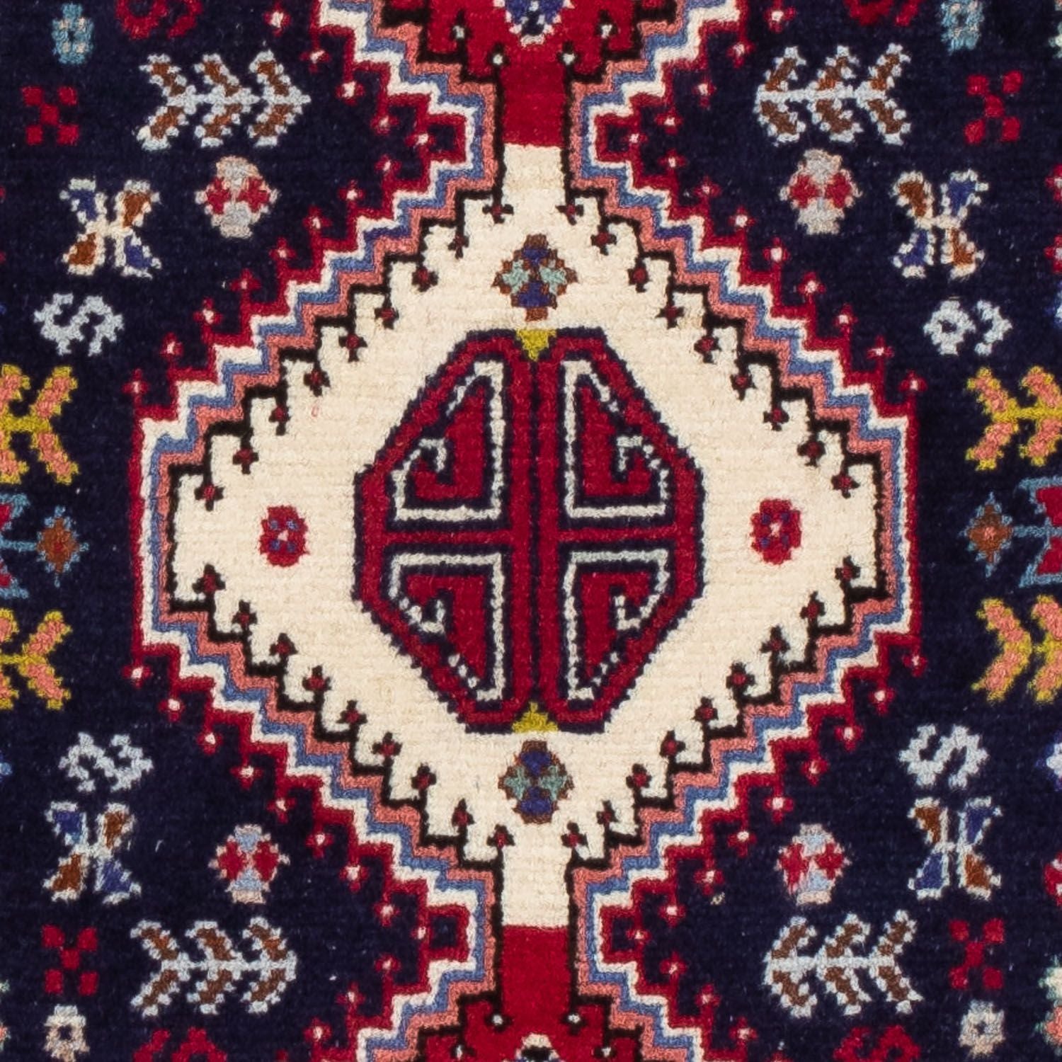 Alfombra persa - Nómada - 130 x 78 cm - azul oscuro