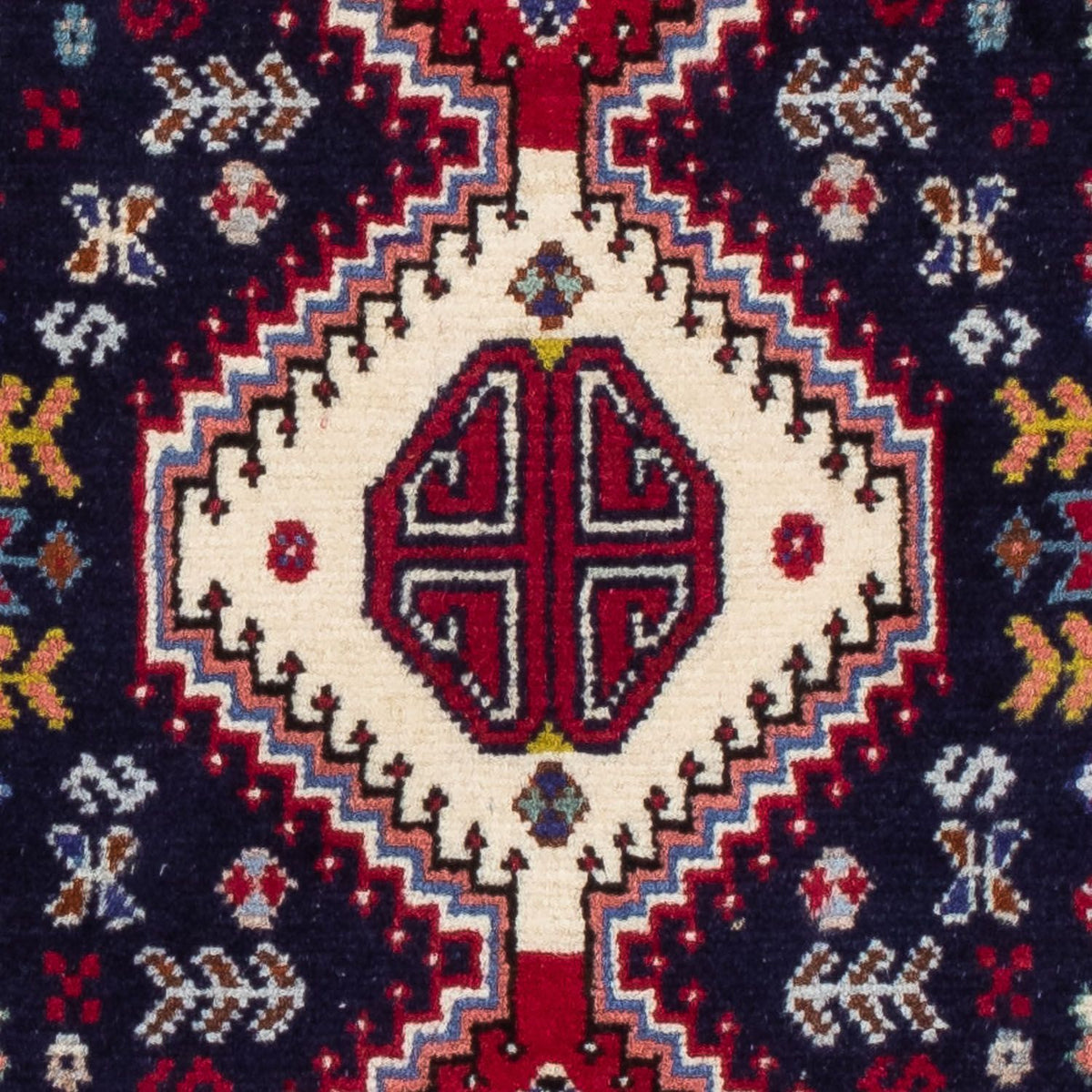 Alfombra persa - Nómada - 130 x 78 cm - azul oscuro