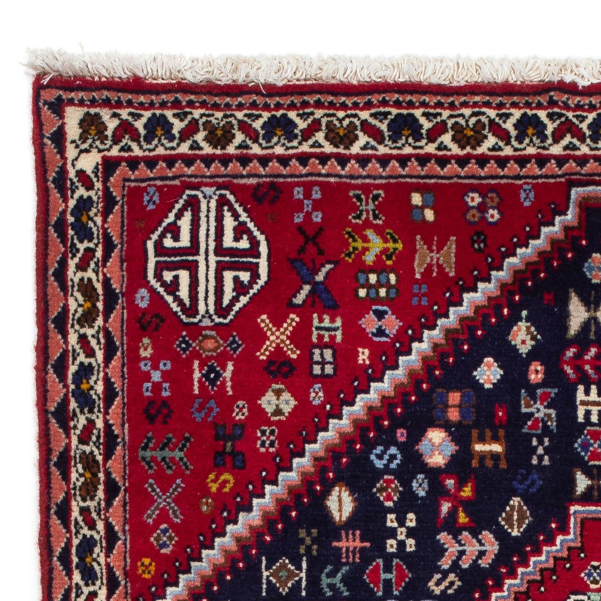 Alfombra persa - Nómada - 130 x 78 cm - azul oscuro