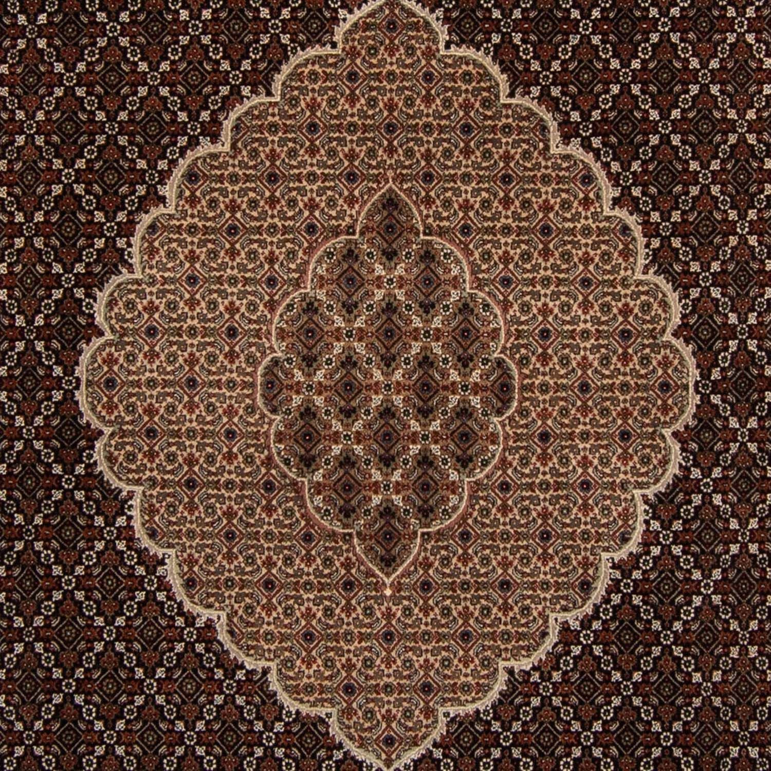 Alfombra persa - Tabriz - 299 x 240 cm - azul oscuro