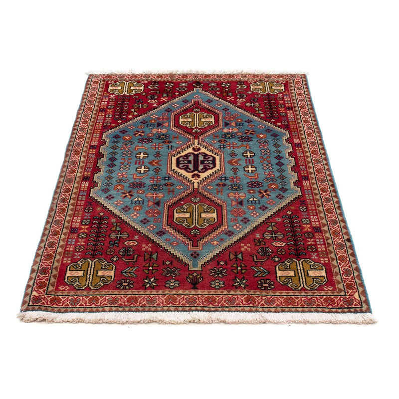 Alfombra persa - Nómada - 124 x 80 cm - rojo claro