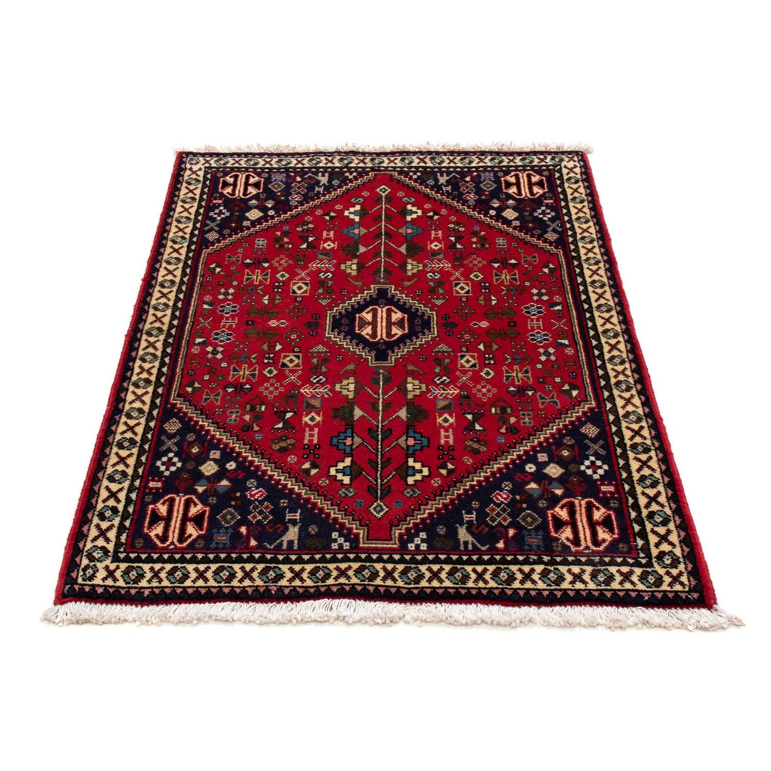Alfombra persa - Nómada - 120 x 77 cm - rojo