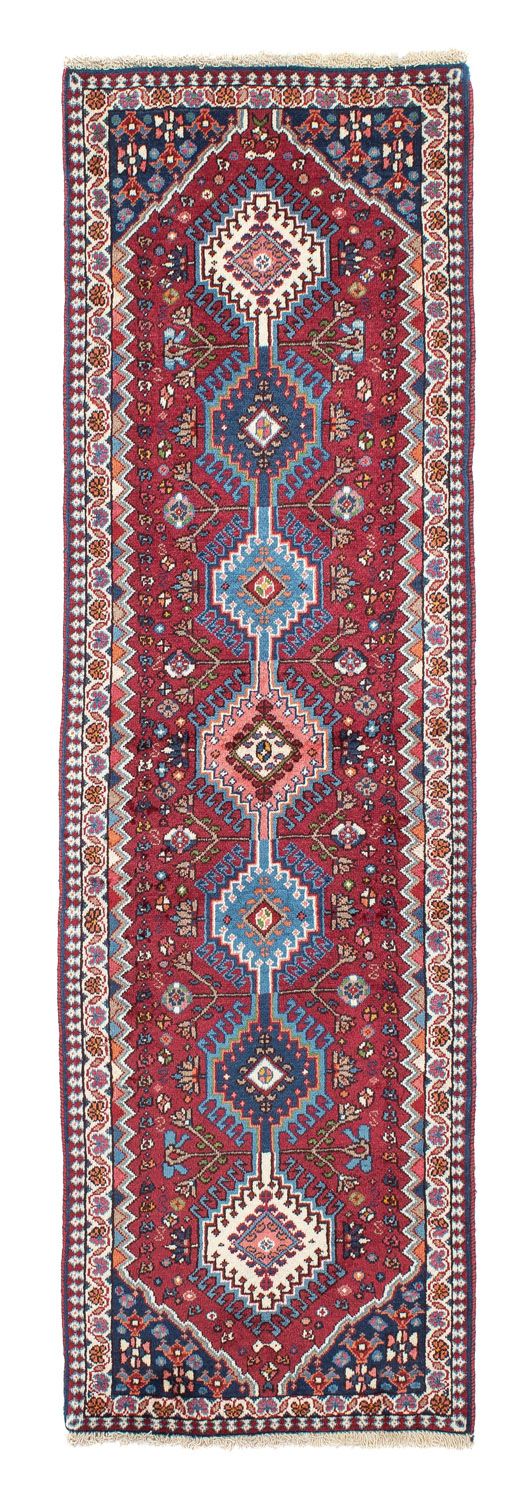 Alfombra de pasillo Alfombra persa - Nómada - 194 x 60 cm - rojo oscuro