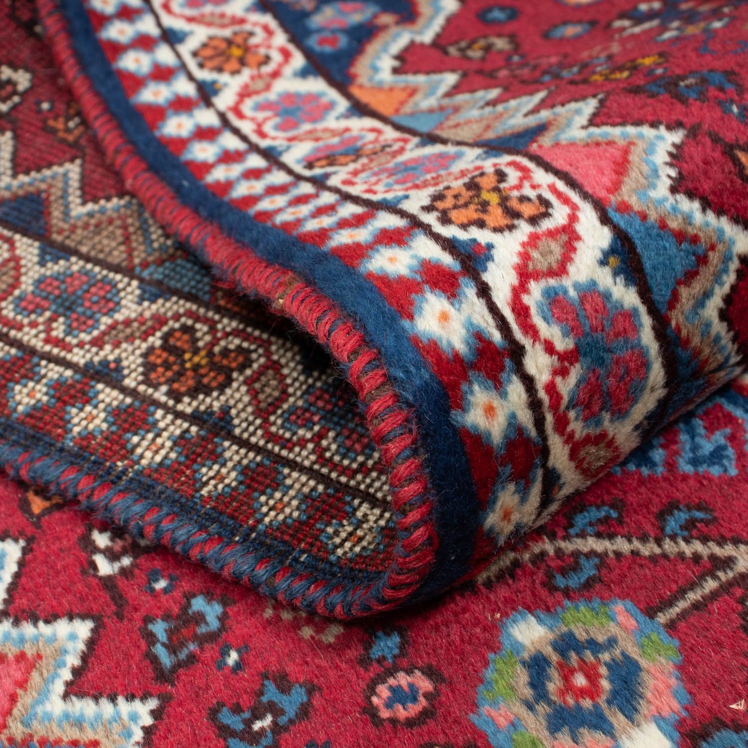 Alfombra de pasillo Alfombra persa - Nómada - 194 x 60 cm - rojo oscuro