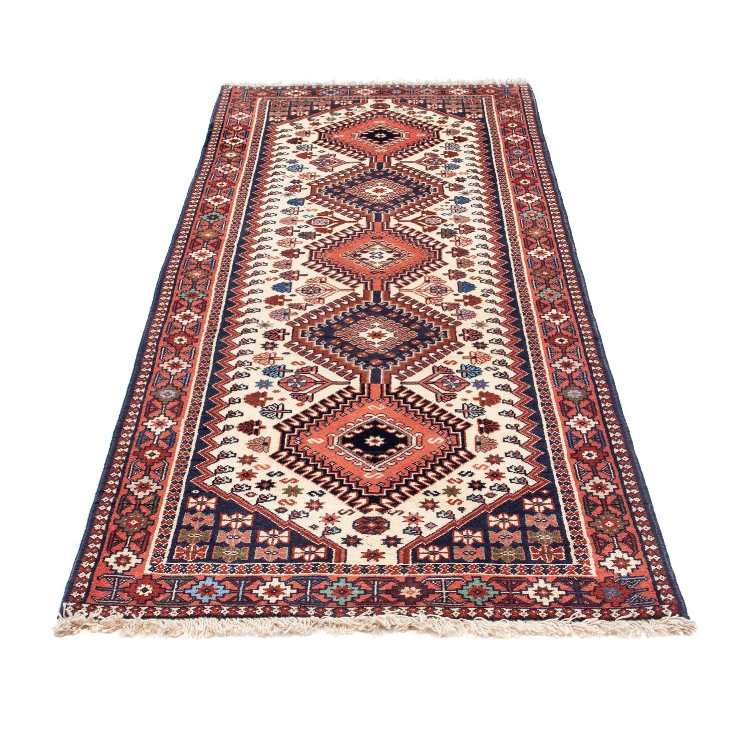 Alfombra de pasillo Alfombra persa - Nómada - 207 x 81 cm - beige