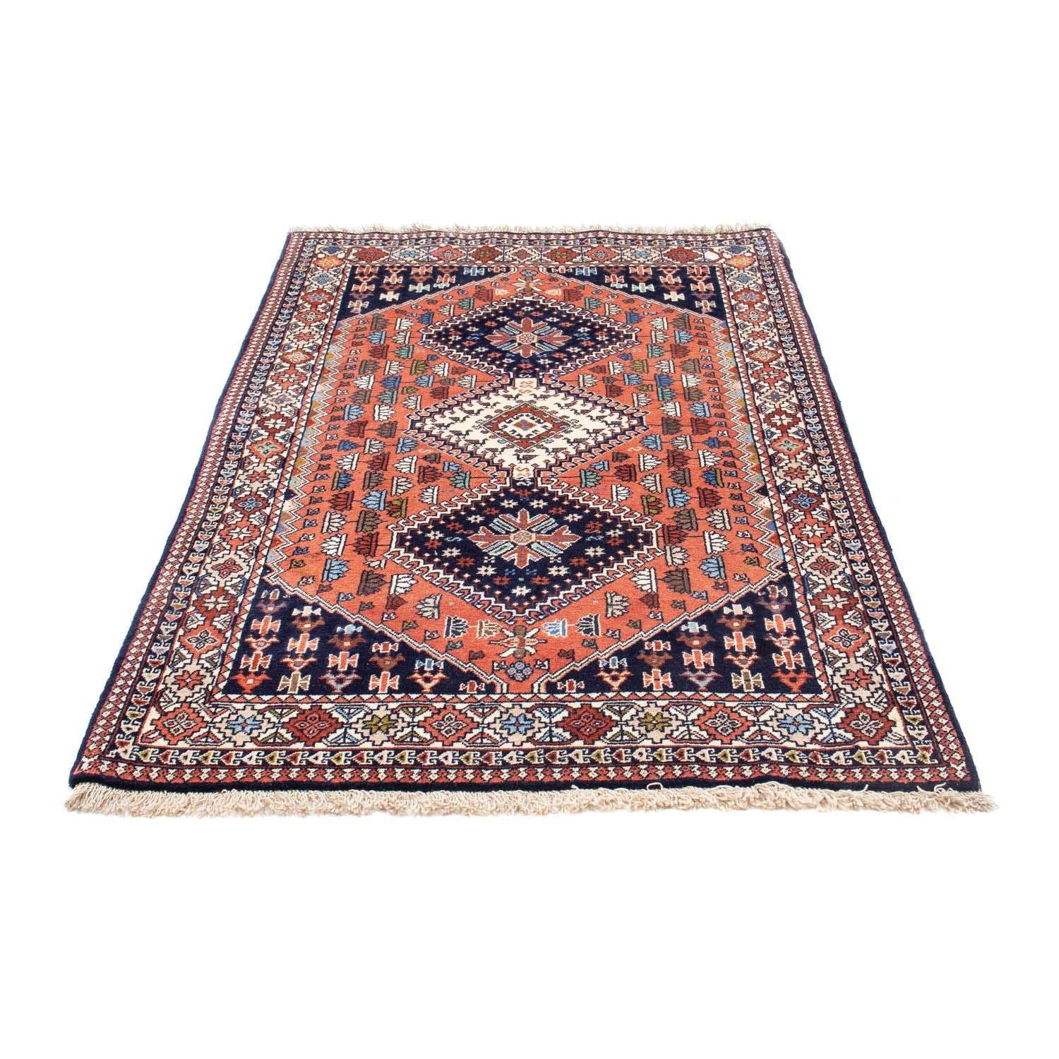 Alfombra persa - Nómada - 160 x 100 cm - azul oscuro