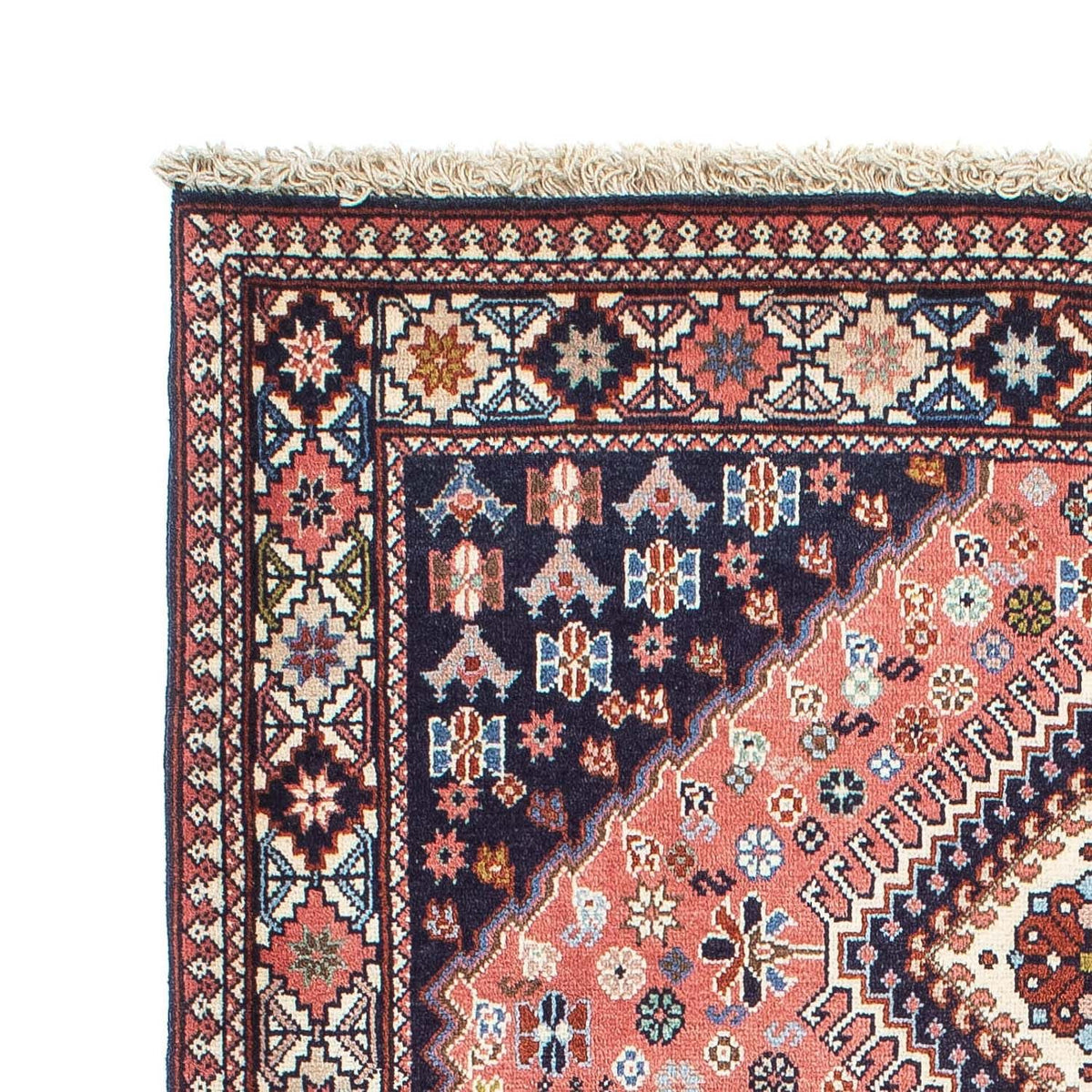 Alfombra persa - Nómada - 155 x 103 cm - azul oscuro