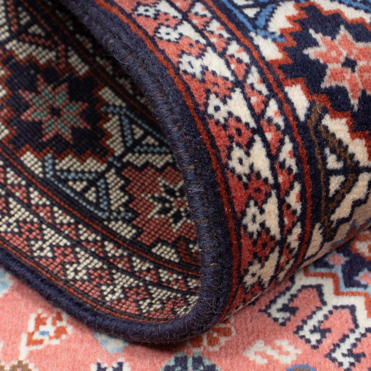 Alfombra persa - Nómada - 155 x 103 cm - azul oscuro