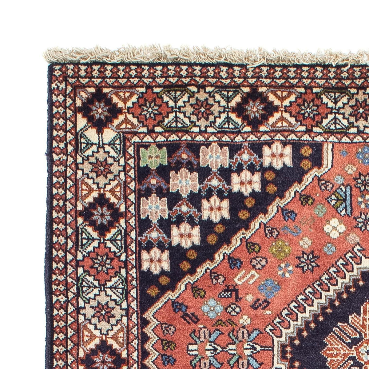 Alfombra persa - Nómada - 150 x 100 cm - azul oscuro