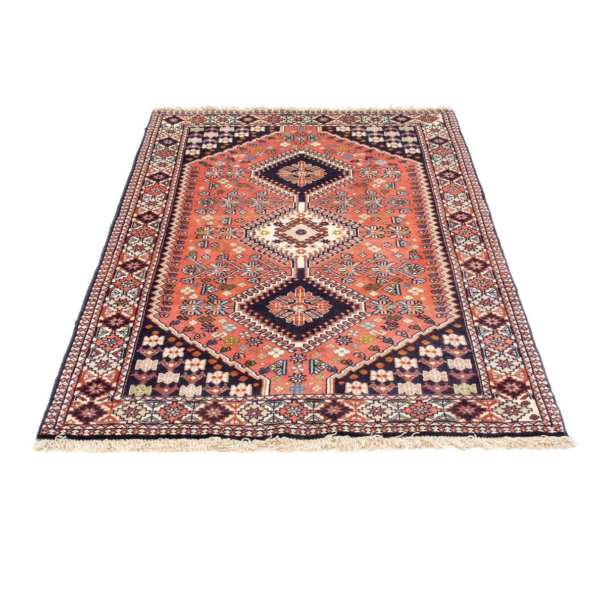 Alfombra persa - Nómada - 150 x 100 cm - azul oscuro