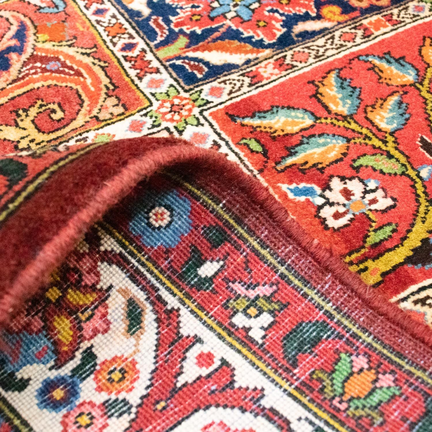 Alfombra persa - Nómada - 212 x 130 cm - multicolor