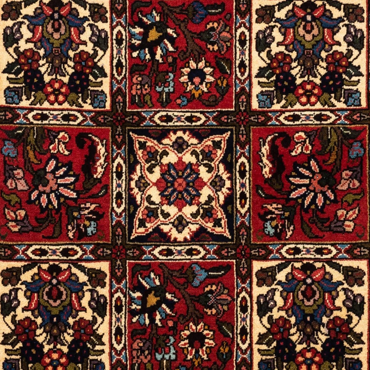 Alfombra persa - Nómada - 153 x 103 cm - rojo oscuro