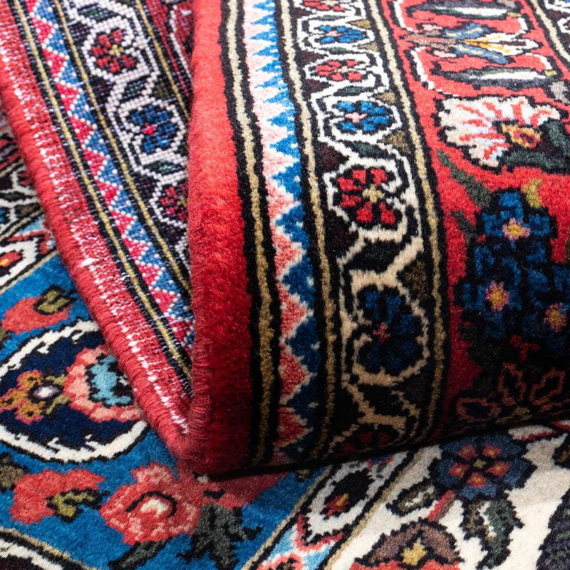 Alfombra persa - Nómada - 153 x 103 cm - rojo oscuro