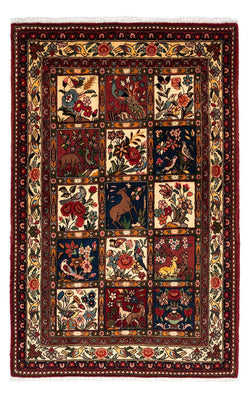 Alfombra persa - Nómada - 172 x 110 cm - rojo oscuro