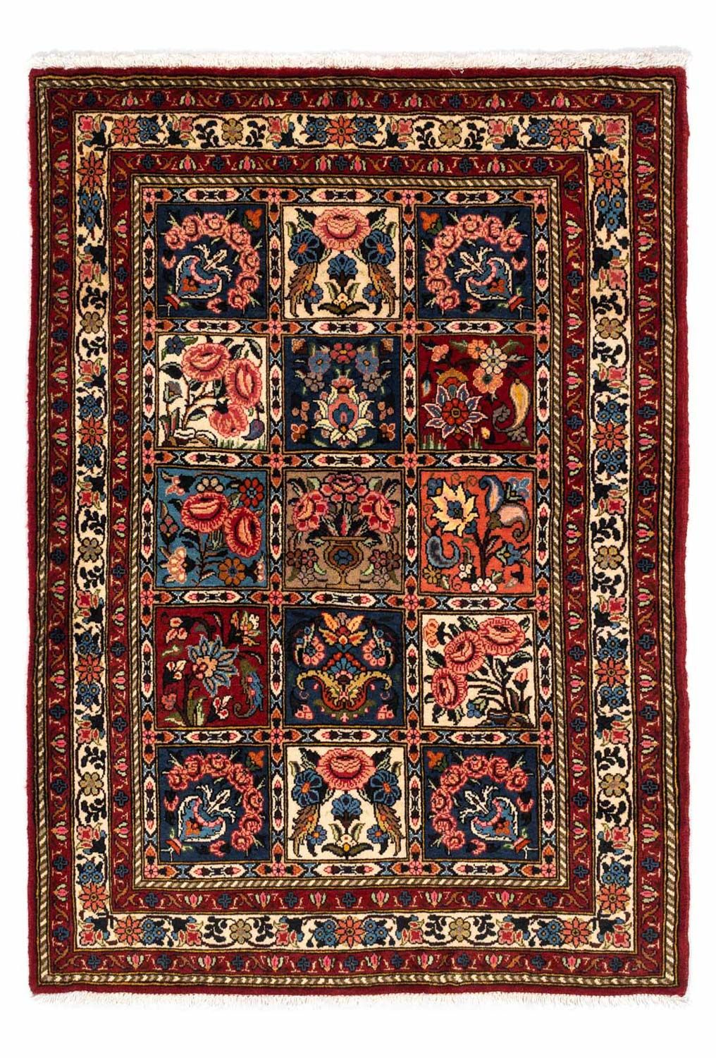 Alfombra persa - Nómada - 158 x 106 cm - marrón