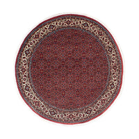 Alfombra persa - Bidjar redondo  - 160 x 160 cm - rojo oscuro