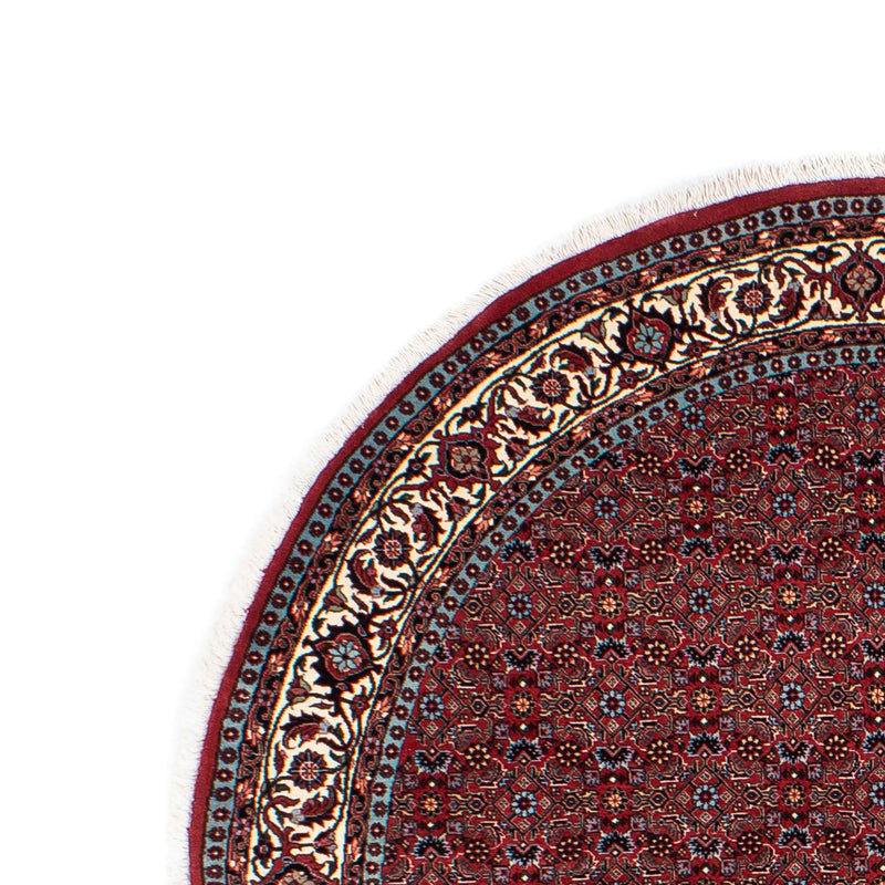 Alfombra persa - Bidjar redondo  - 160 x 160 cm - rojo oscuro