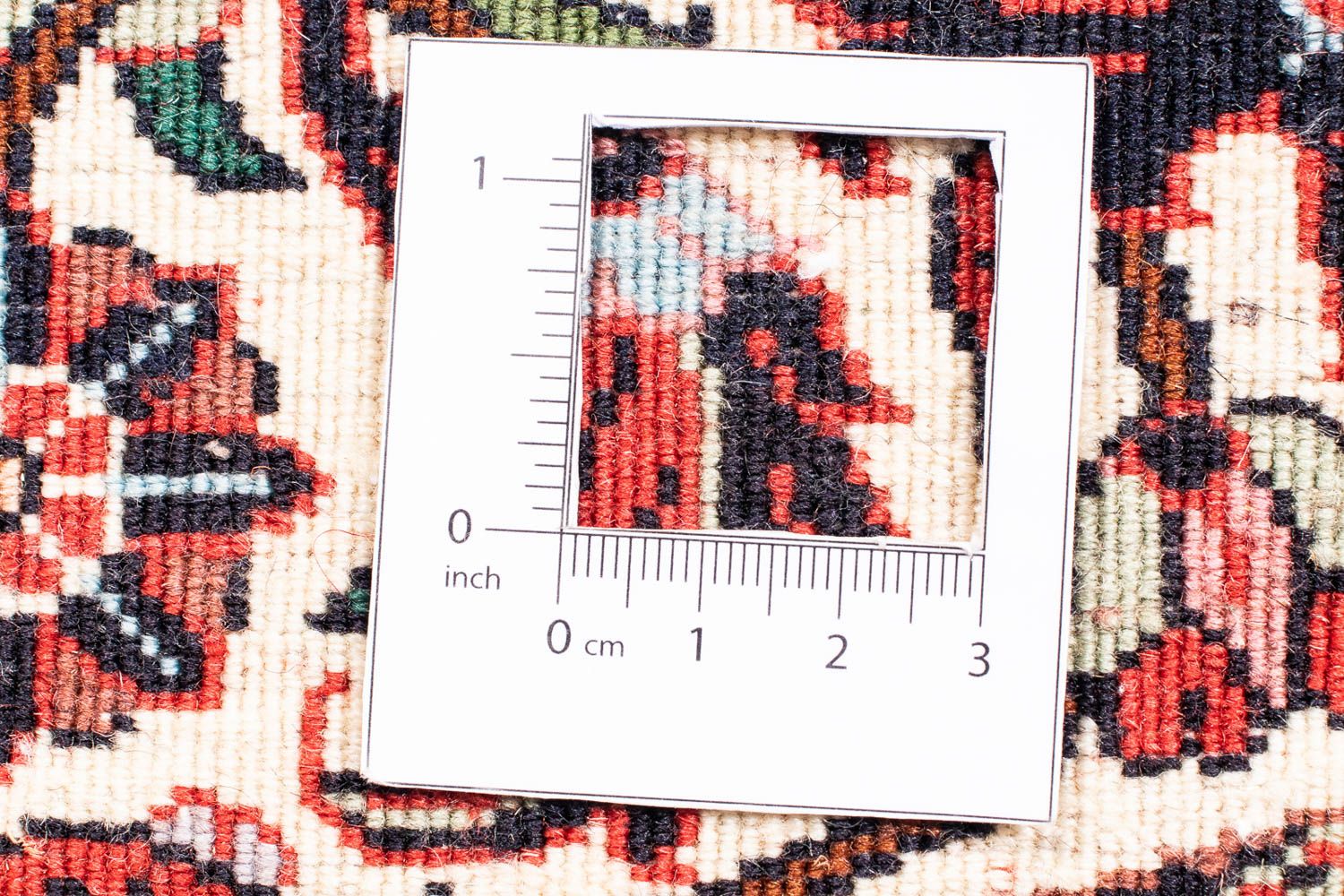 Alfombra persa - Bidjar redondo  - 160 x 160 cm - rojo oscuro