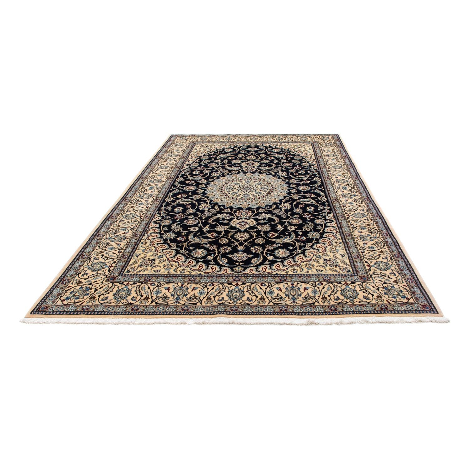 Alfombra Persa - Nain - Real - 290 x 200 cm - negro