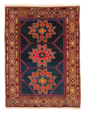Alfombra persa - Nómada - 173 x 128 cm - azul oscuro
