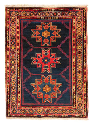 Alfombra persa - Nómada - 173 x 128 cm - azul oscuro