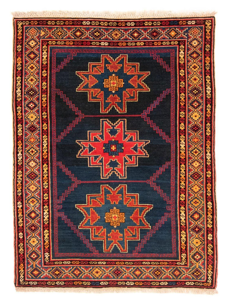 Alfombra persa - Nómada - 173 x 128 cm - azul oscuro