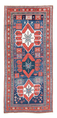Alfombra de pasillo Alfombra persa - Nómada - 380 x 170 cm - azul oscuro
