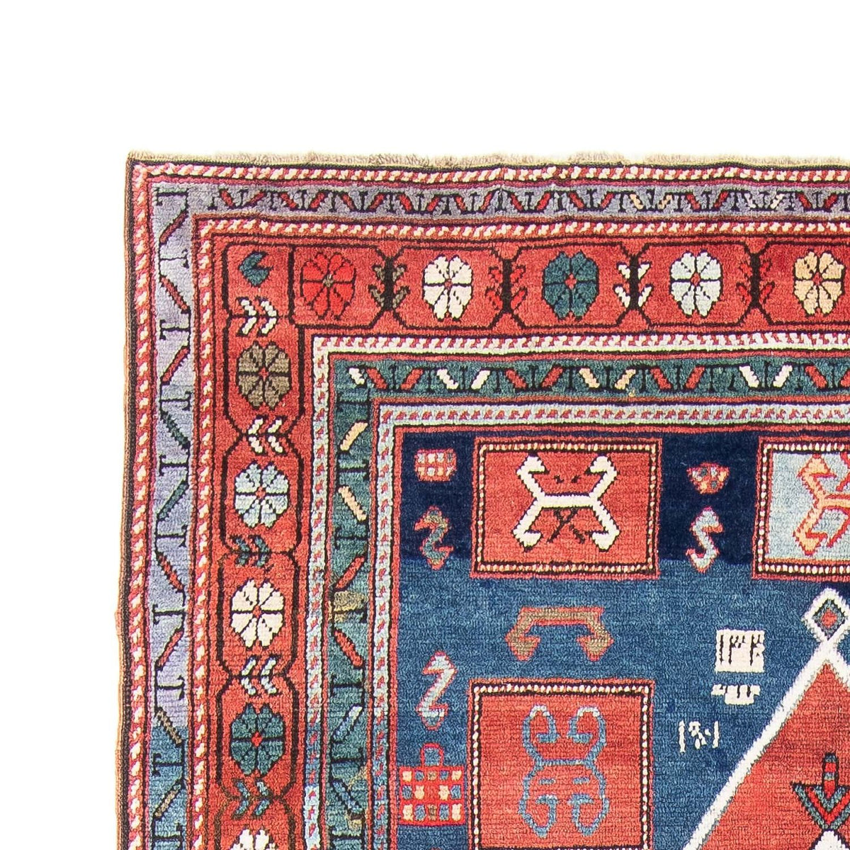 Alfombra de pasillo Alfombra persa - Nómada - 380 x 170 cm - azul oscuro