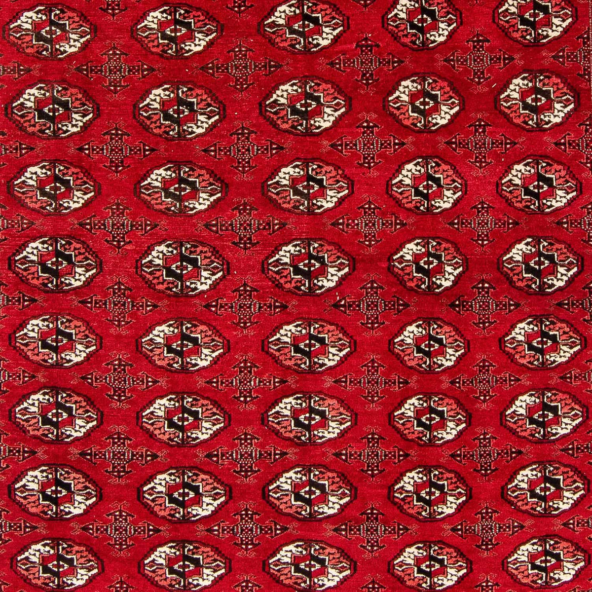 Alfombra Turkaman - 368 x 248 cm - rojo oscuro